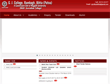 Tablet Screenshot of gjcollegebihta.org